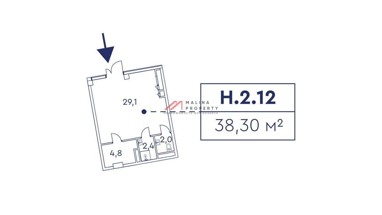 Продажа помещения в ЖК Мираполис, на гипертрафике