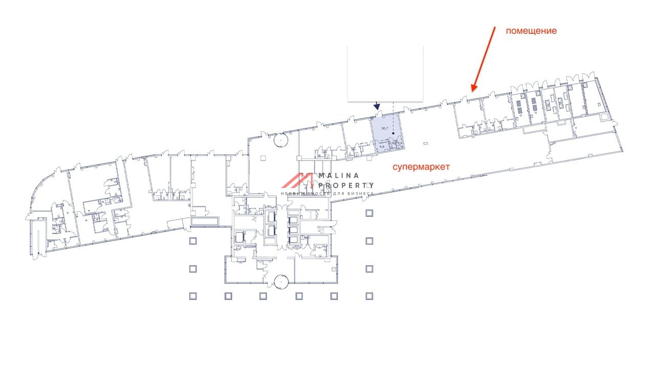 Продажа помещения в ЖК Мираполис, на гипертрафике