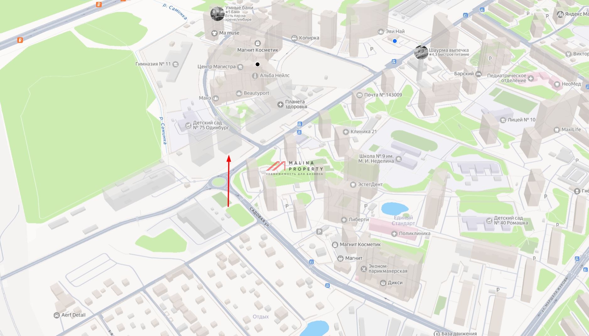 Аренда торгового помещения в ЖК "Одинбург"