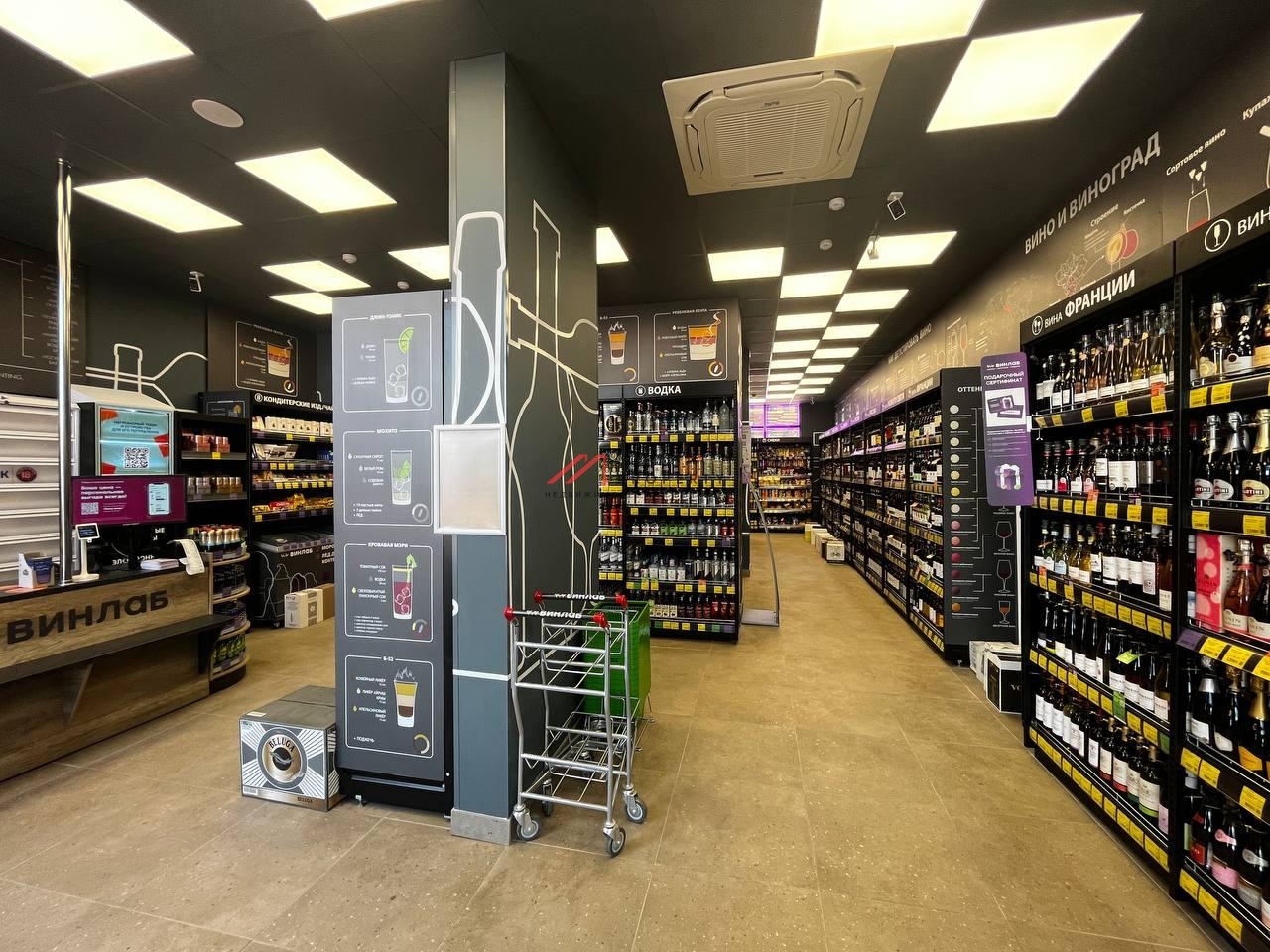 Продажа помещения с магазином Винлаб в ЖК "Остафьево" 