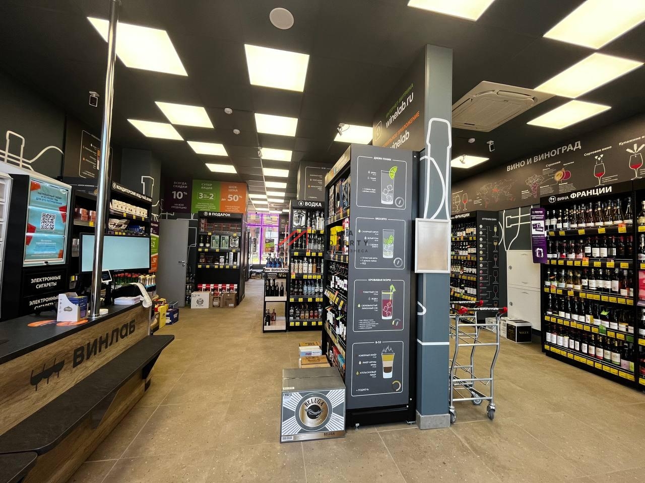Продажа помещения с магазином Винлаб в ЖК "Остафьево" 