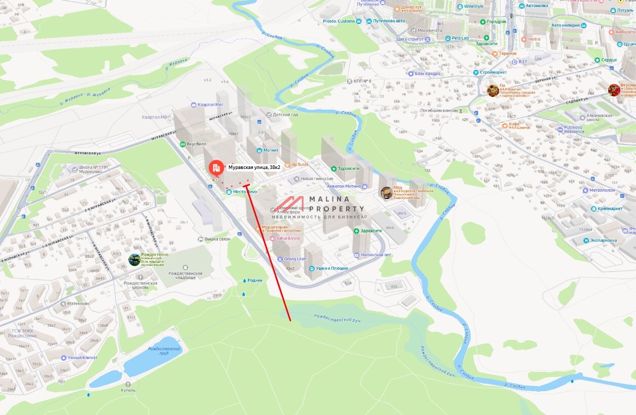 Аренда торгового помещения в ЖК "Мир Митино"