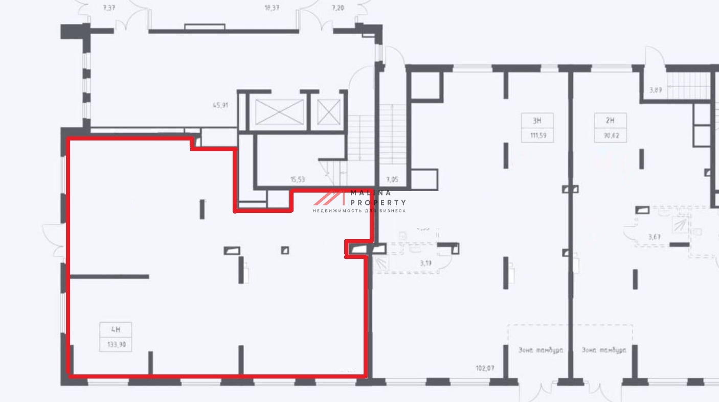 Аренда коммерческого помещения в ЖК "Остафьево" 