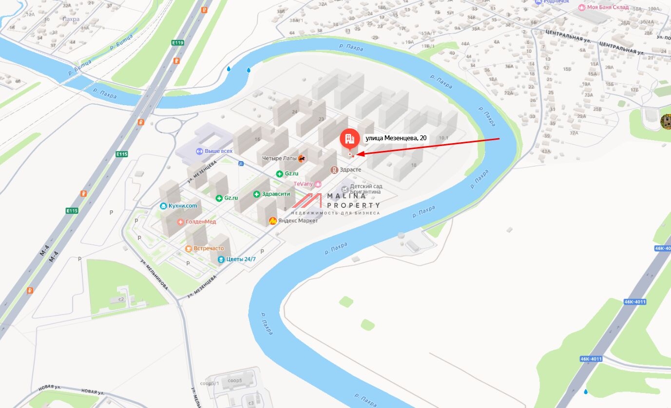 Продажа помещения с арендатором "Ozon" в ЖК Прибрежный Парк