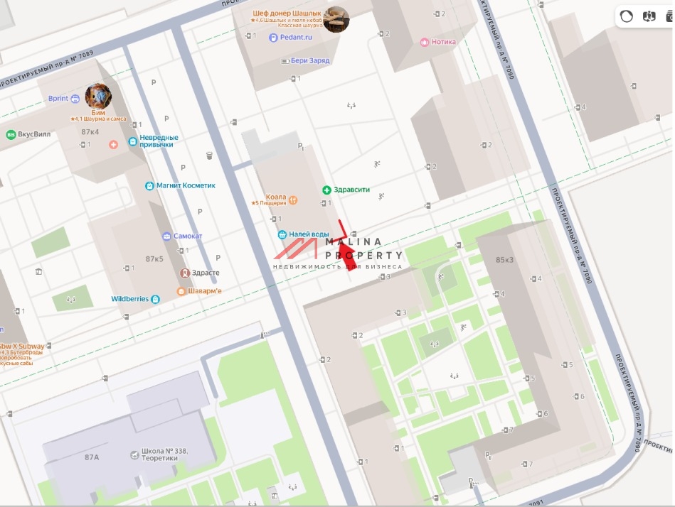 Аренда помещения с ремонтом в ЖК Бунинские луга