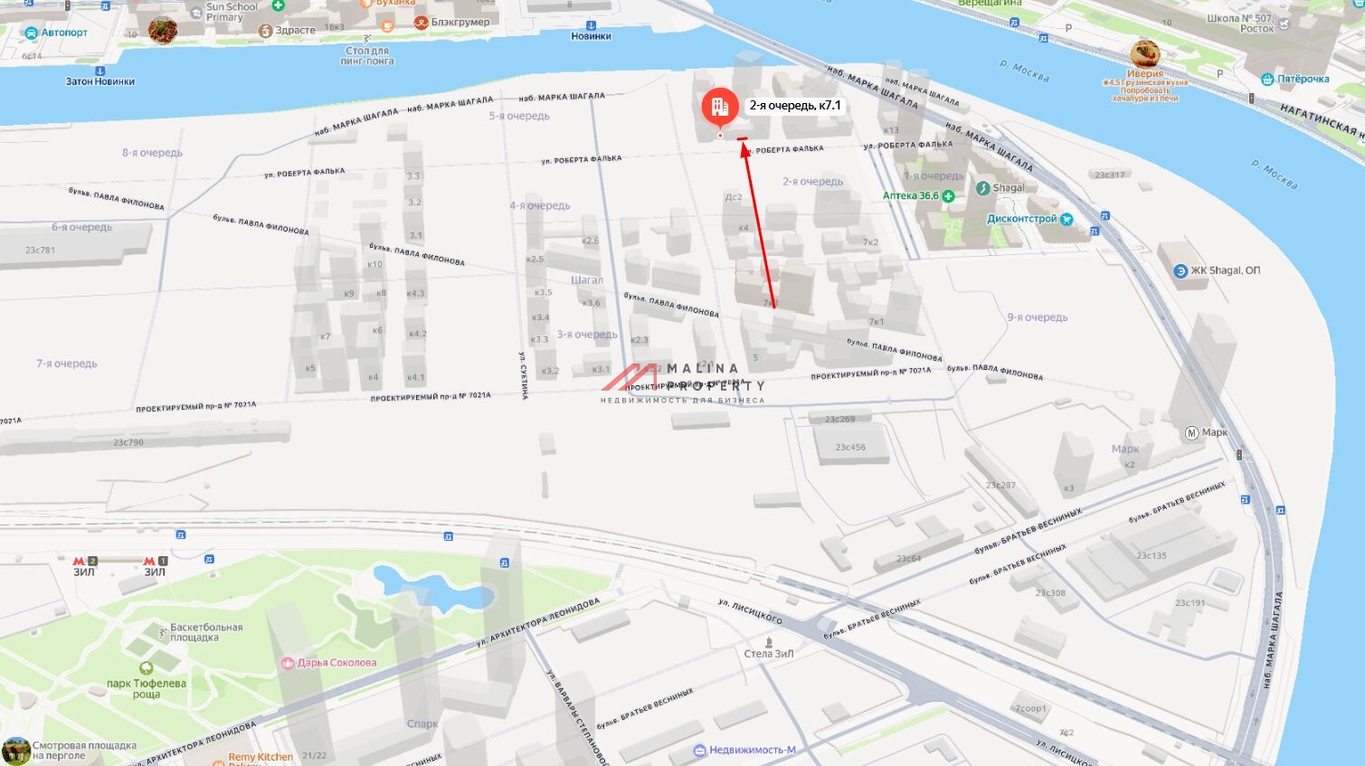 Продажа помещения рядом с супермаркетом в ЖК "Shagal"