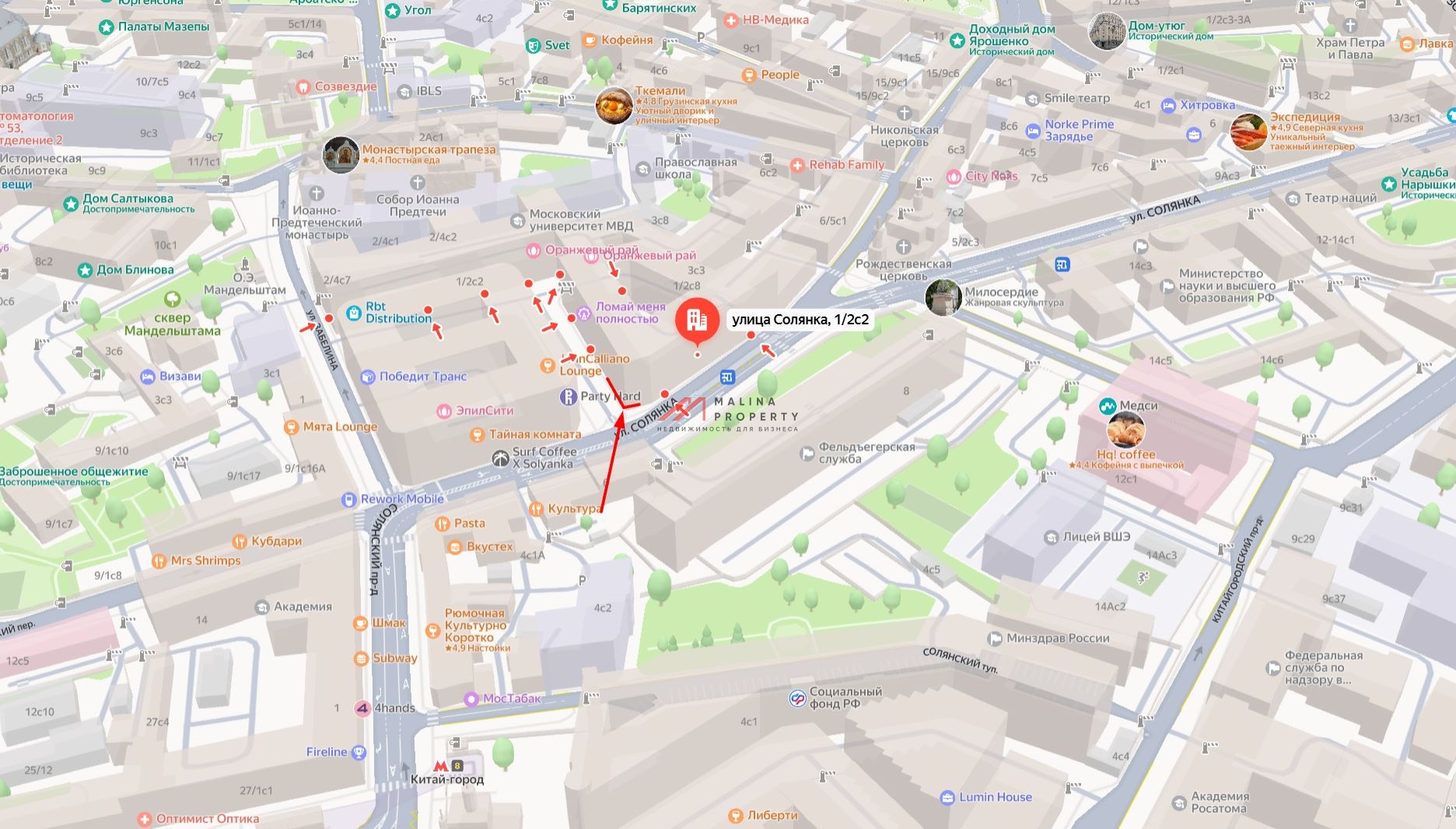 Аренда торгового помещения на Китай-городе