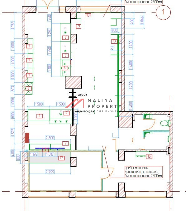 Аренда коммерческого помещения в ЖК "1-й Ленинградский" 