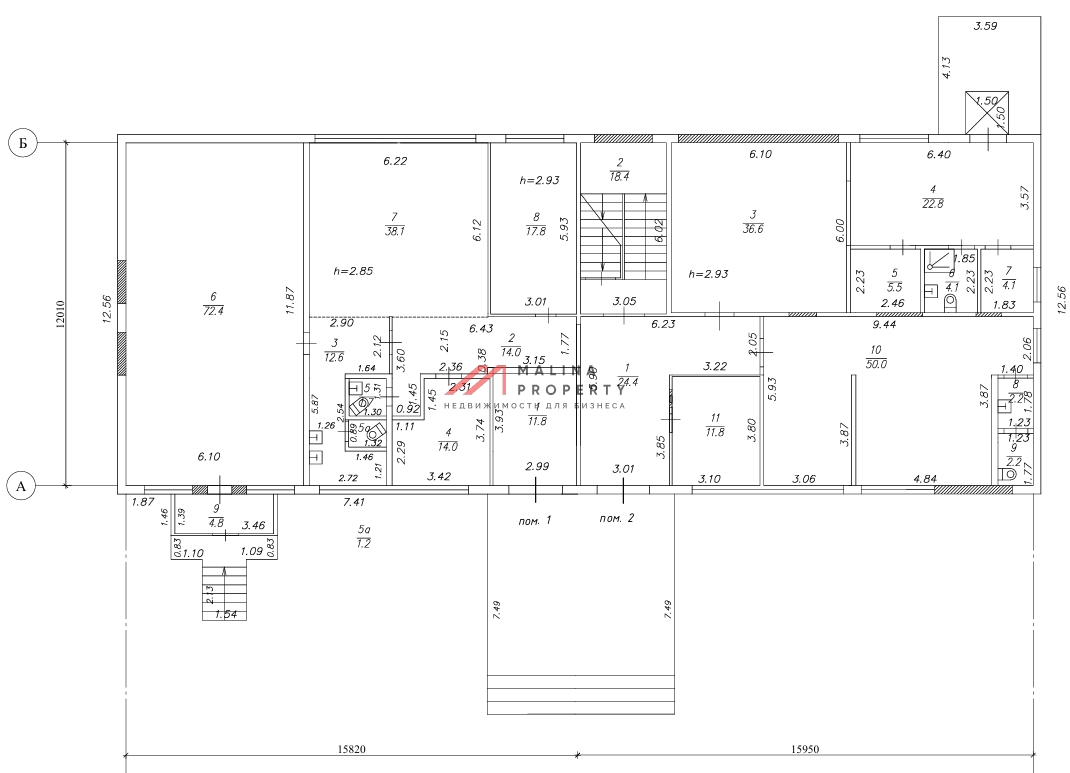 Торговое здание с якорным арендатором Чижик в Чеховском районе