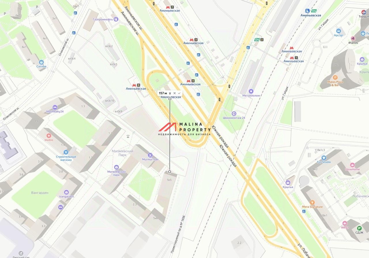 Аренда торгового помещения в ЖК "Матвеевский парк"