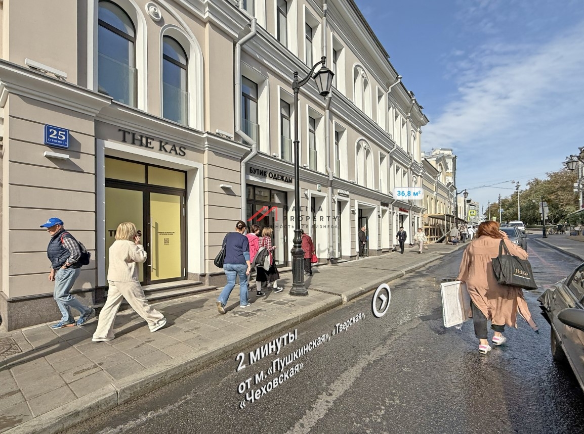 Продажа помещения с арендатором на Большой Бронной 