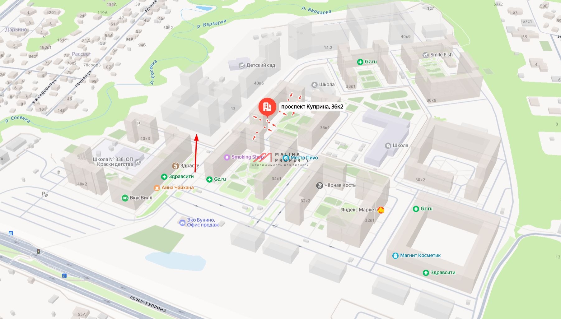 Продажа торгового помещения в ЖК "Эко Бунино"