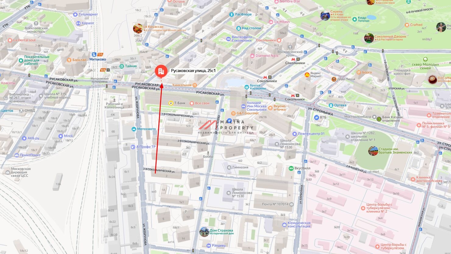 Продажа торгового помещения рядом с метро Скокольники