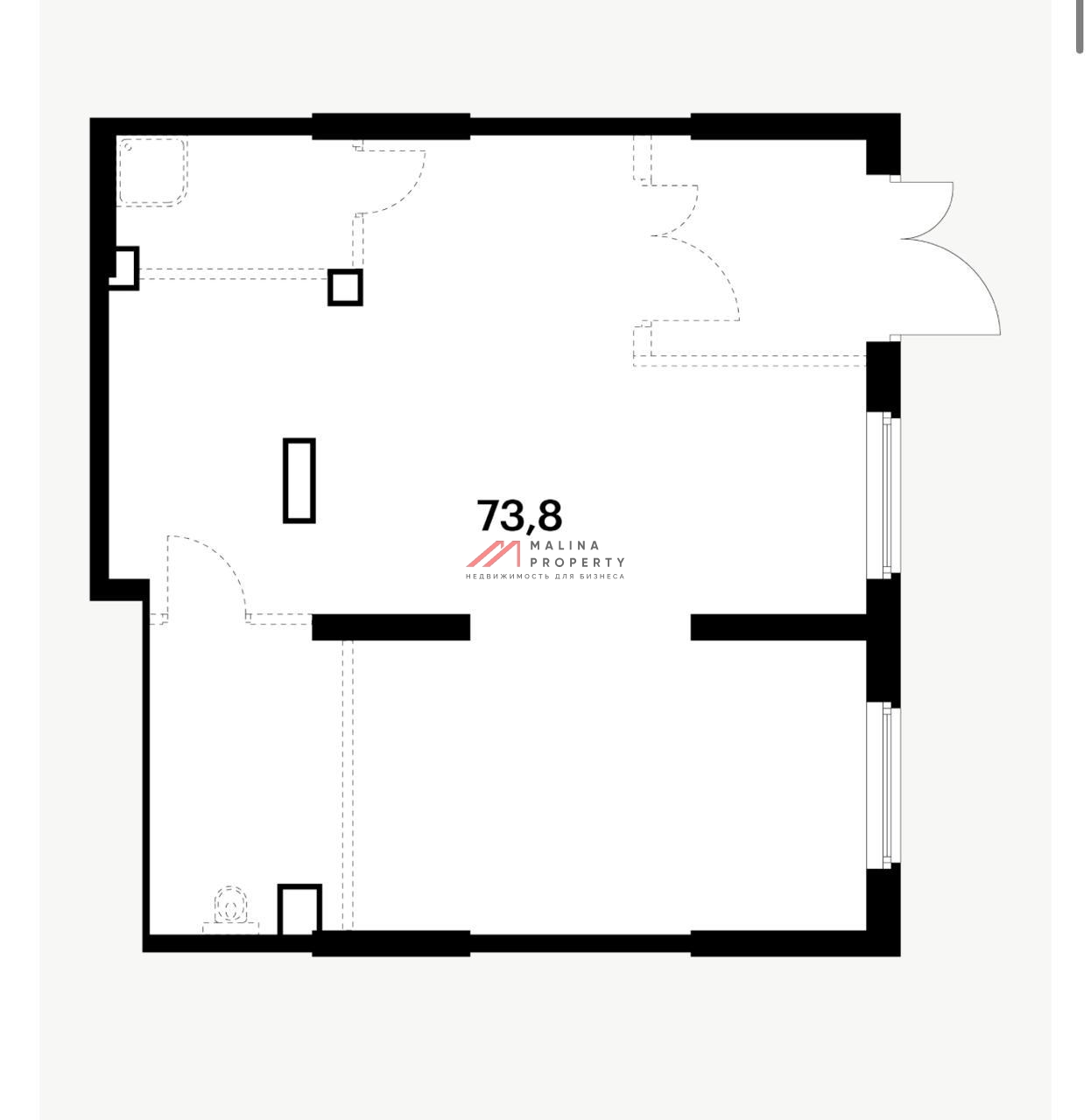 Продажа торгового помещения в ЖК "Сигнальный 16" (1-я линия)