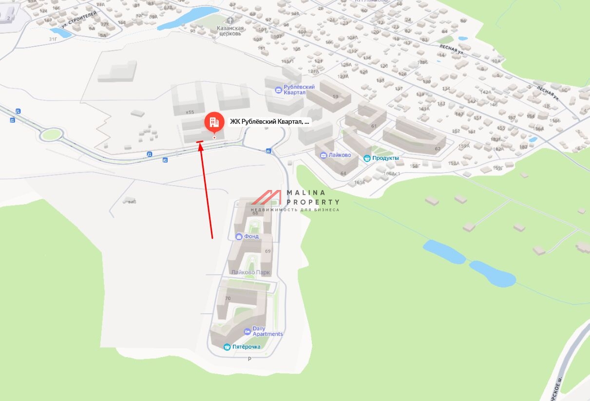 Продажа торгового помещения в ЖК "Рублевские Кварталы"