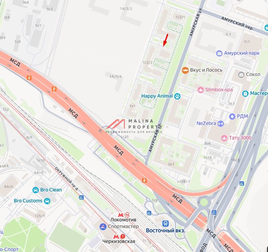 Аренда торгового помещения на Амурской