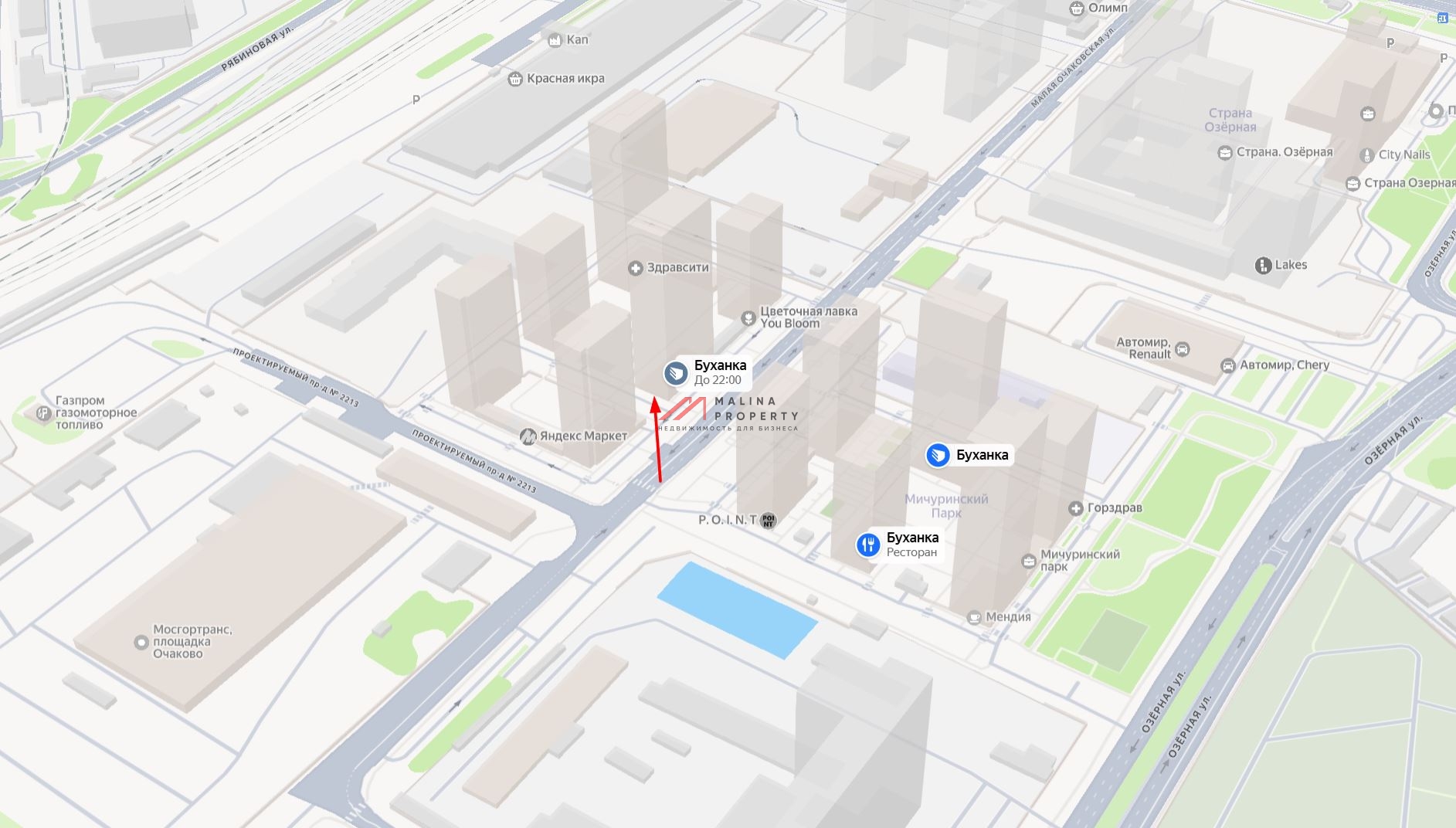 Аренда торгового помещения в ЖК Мичуринский парк