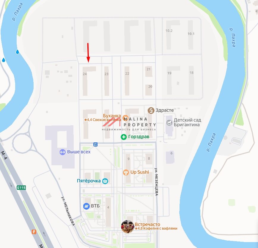 Продажа помещения в ЖК "Прибрежный Парк"