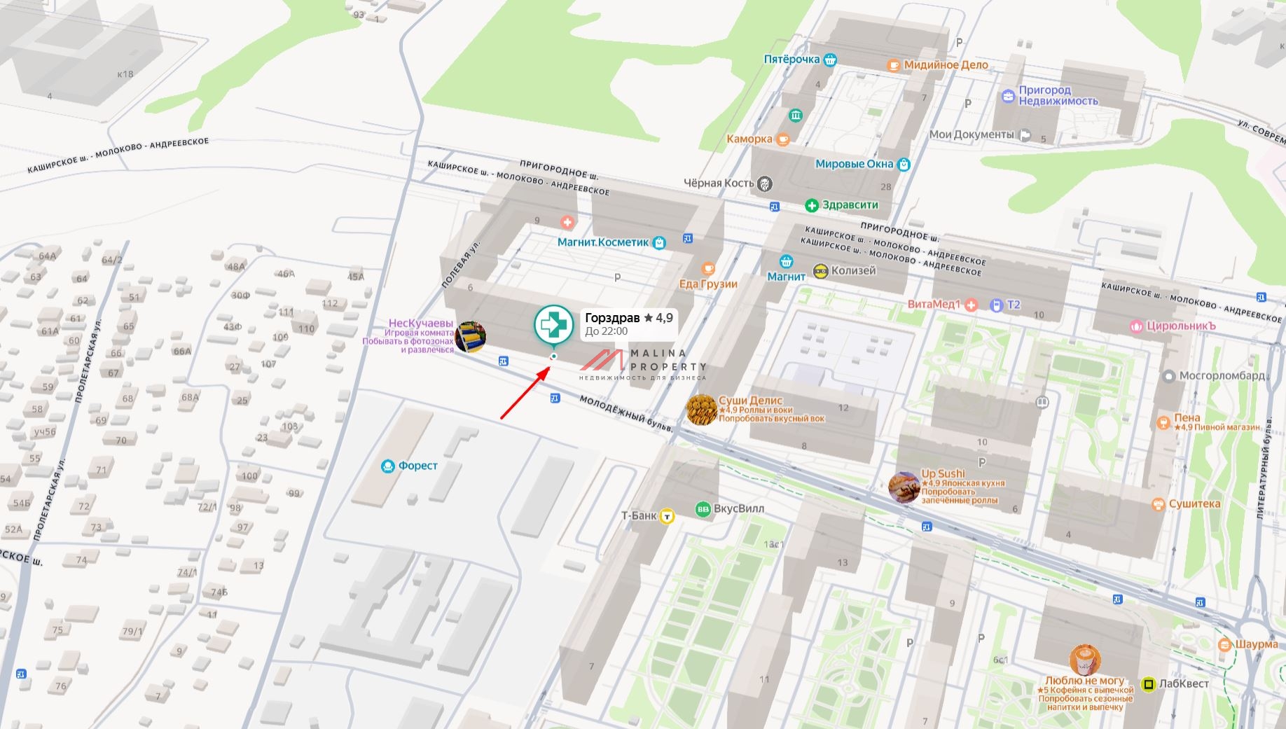 Продажа помещения с аптекой Горздрав 