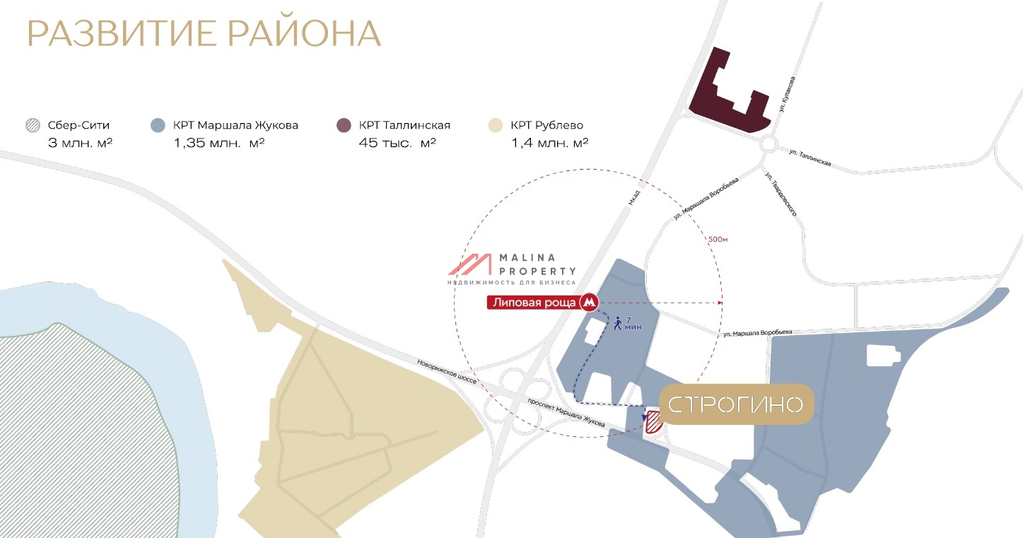  Продажа торгового помещения под супермаркет в МФК Строгино Сити