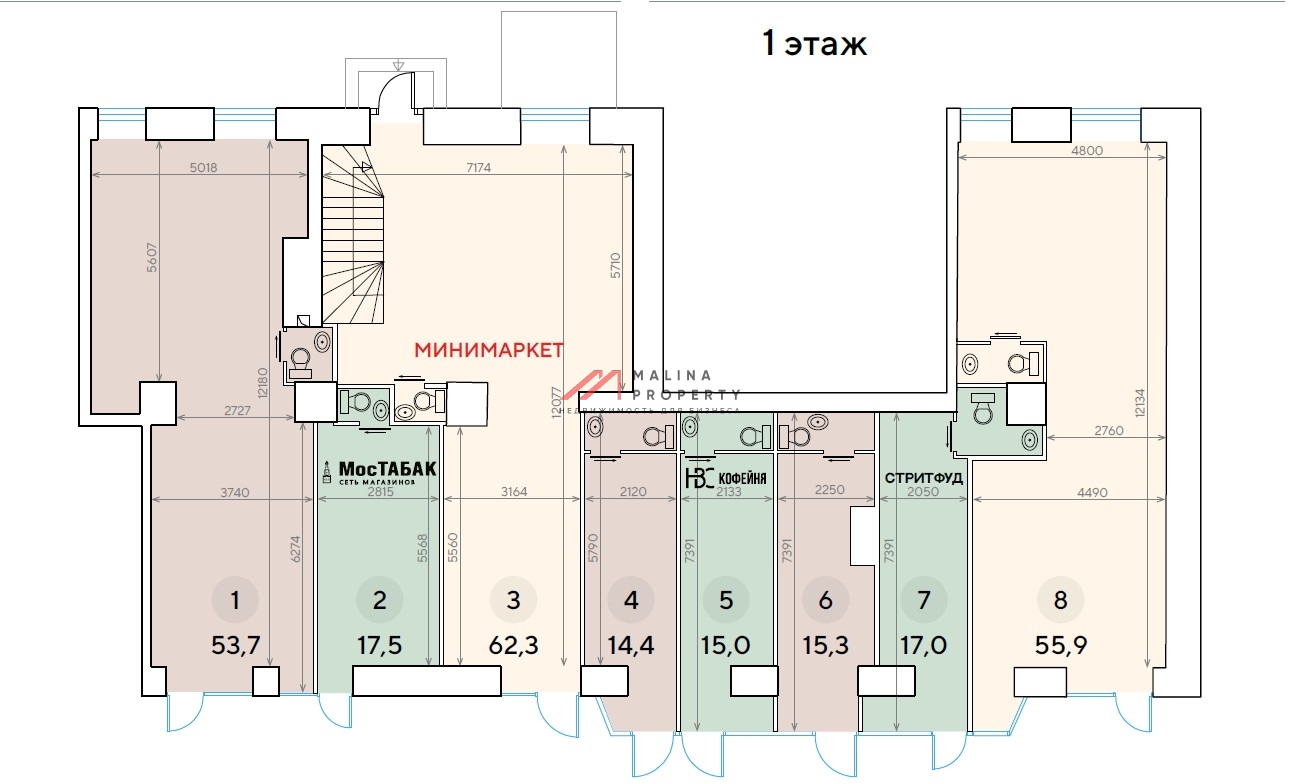 Продажа помещения с арендатором кофейня у м. Динамо