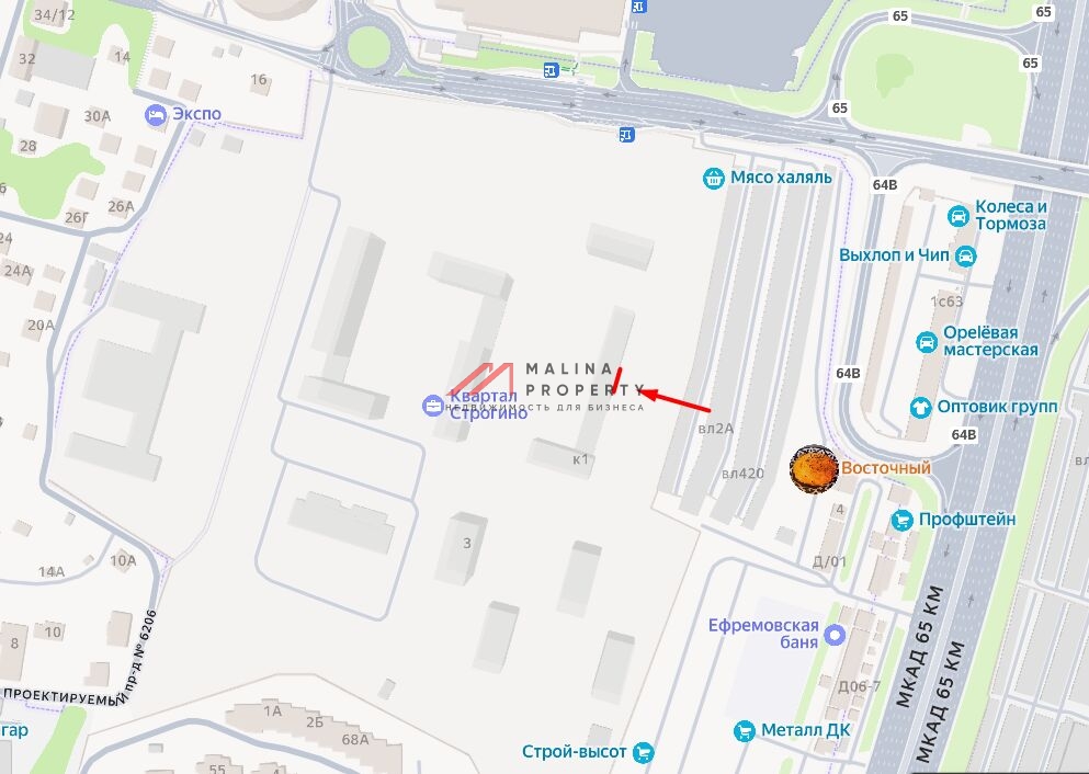 Аренда торгового помещения в ЖК "Квартал Строгино"