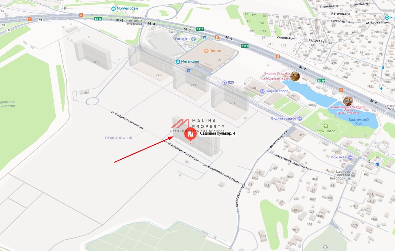 Аренда торгового помещения в ЖК "1-й Южный" 