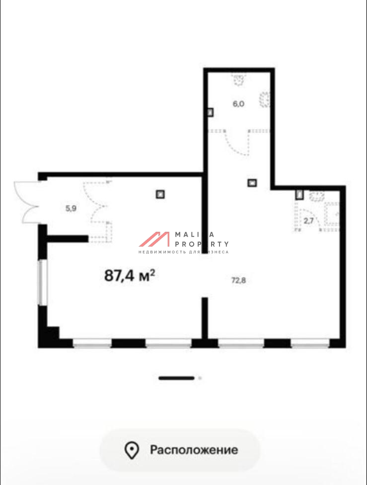 Аренда нежилого помещения в ЖК "Белая Дача Парк"