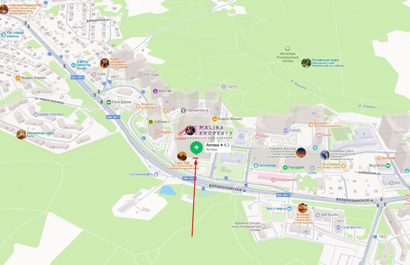 Продажа торгового помещения в ЖК "Изумрудные холмы" 