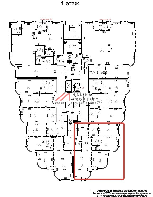 Помещение торгового помещения в ЖК "level Стрешнево"
