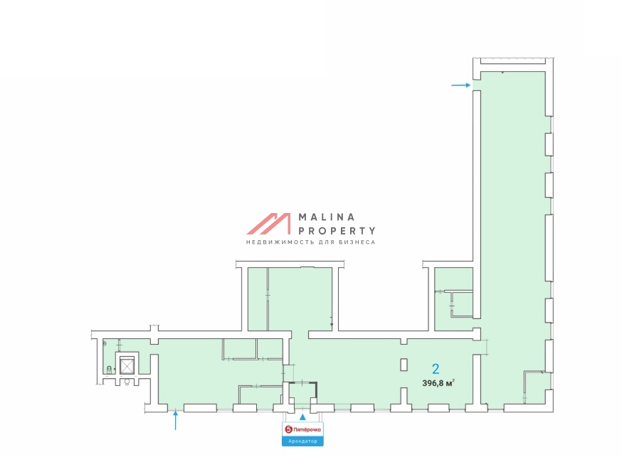 Продажа торгового помещения с арендатором Пятёрочка 