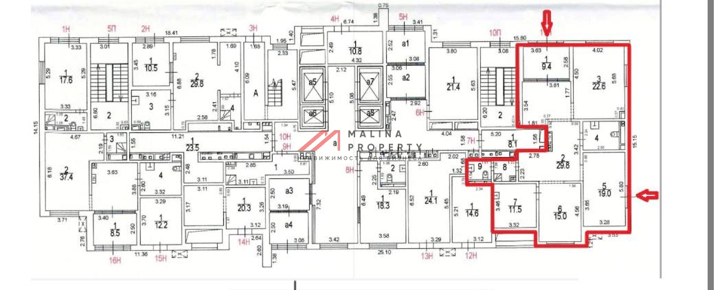Продажа торгового помещения в новом доме 