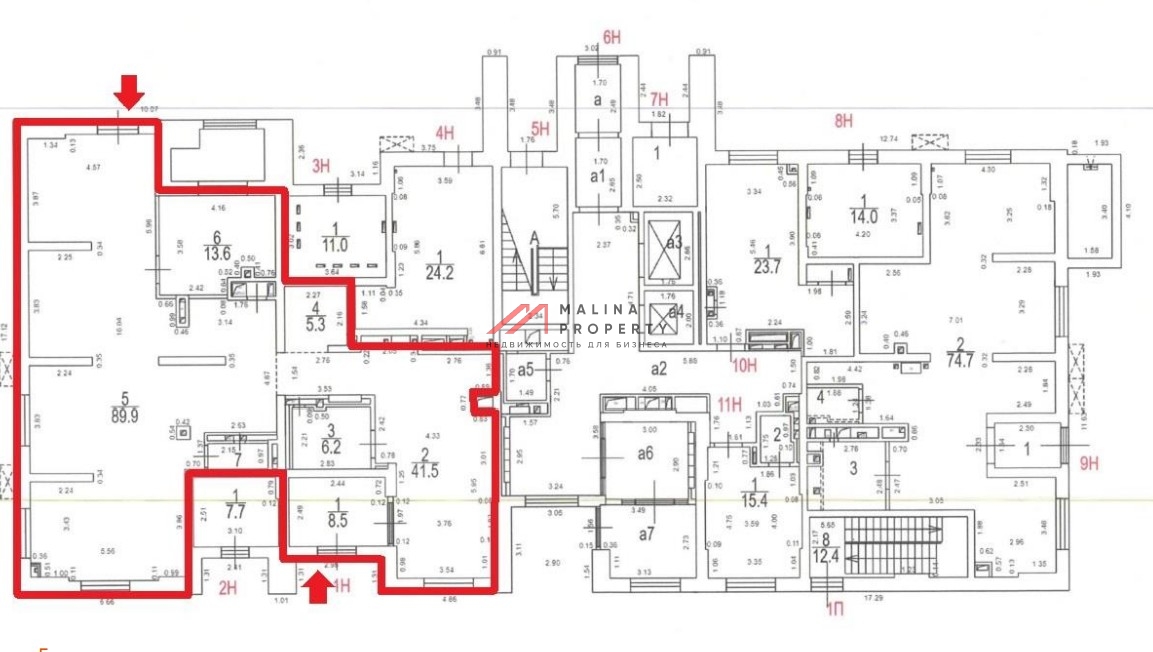 Продажа торгового помещения в новом доме