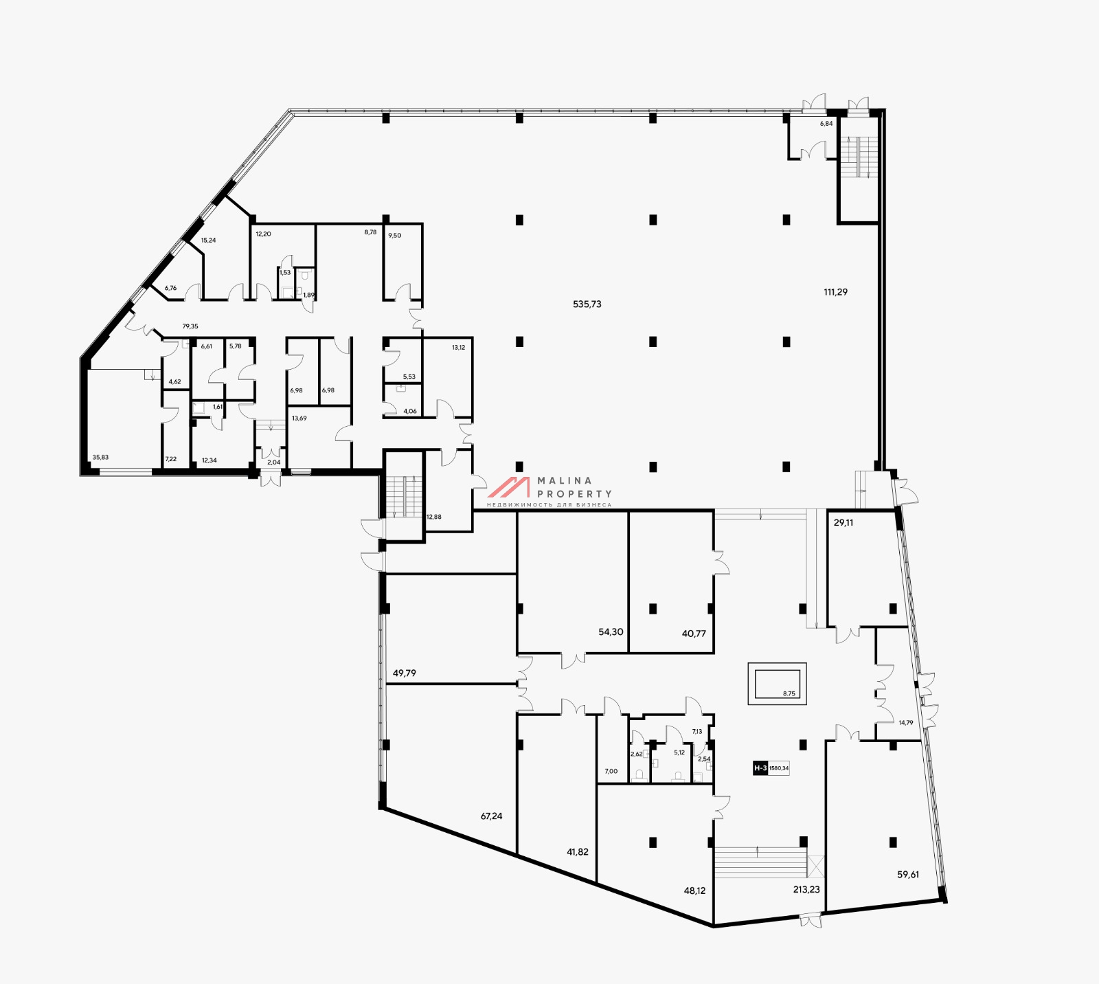 Продажа торгового помещения под супермаркет в ЖК EVO