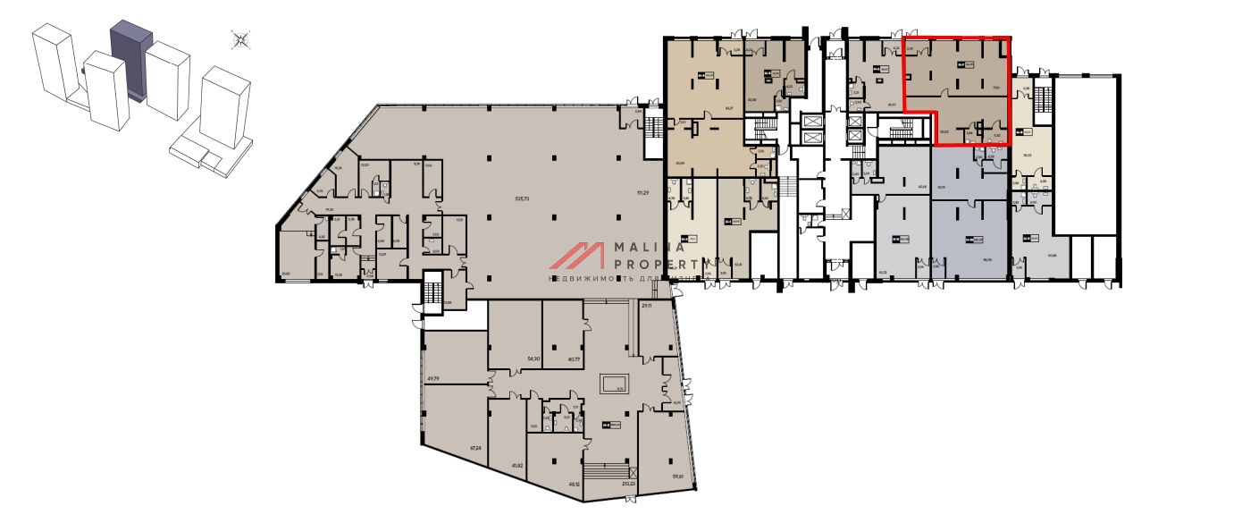 Продажа торгового помещения в жилом комплексе EVO