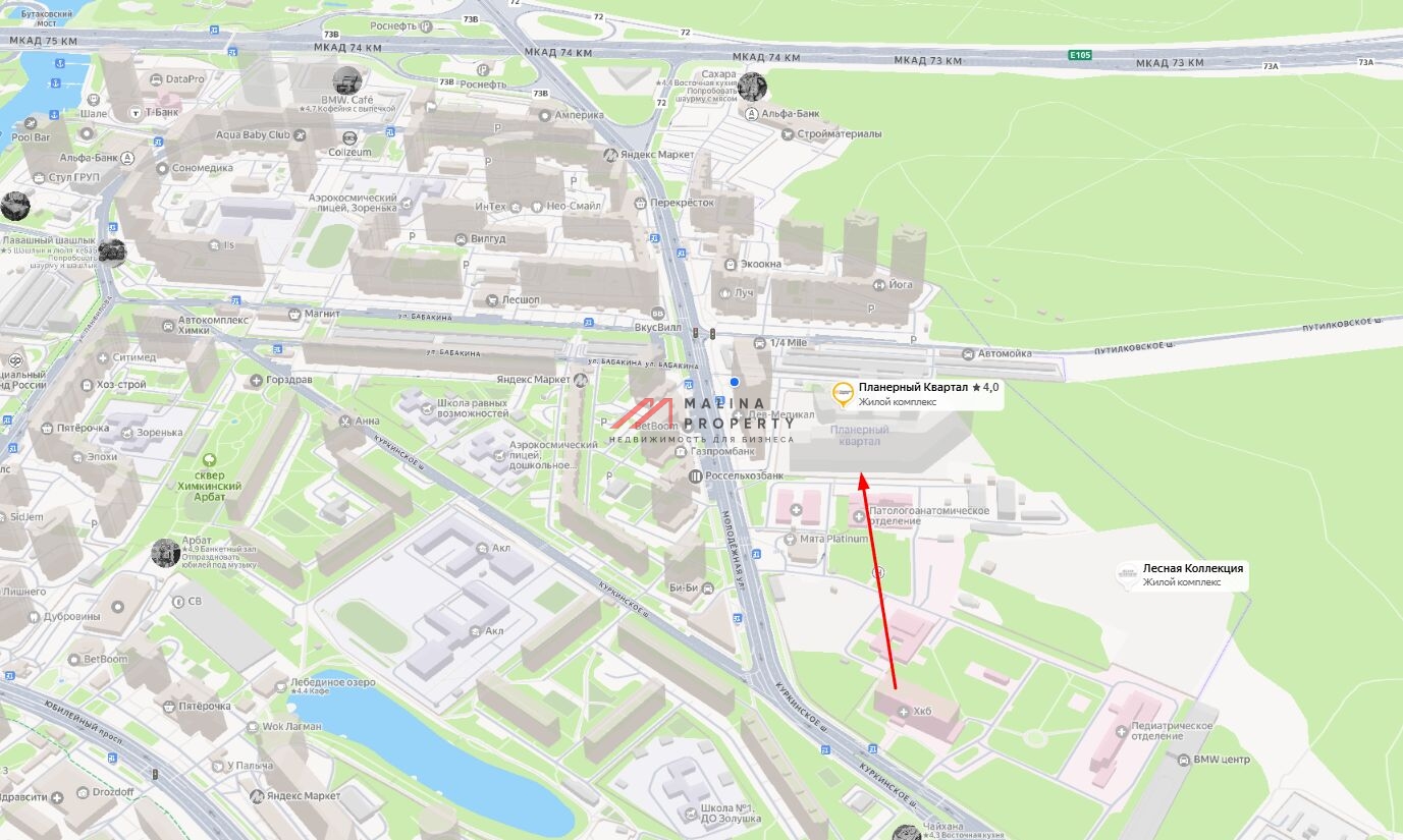 Продажа торгового помещения в ЖК "Планерный Квартал" 