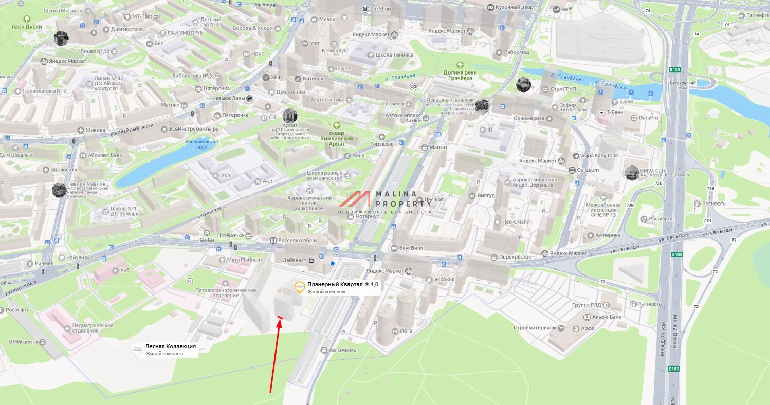 Продажа торгового помещения в ЖК "Планерный Квартал" 