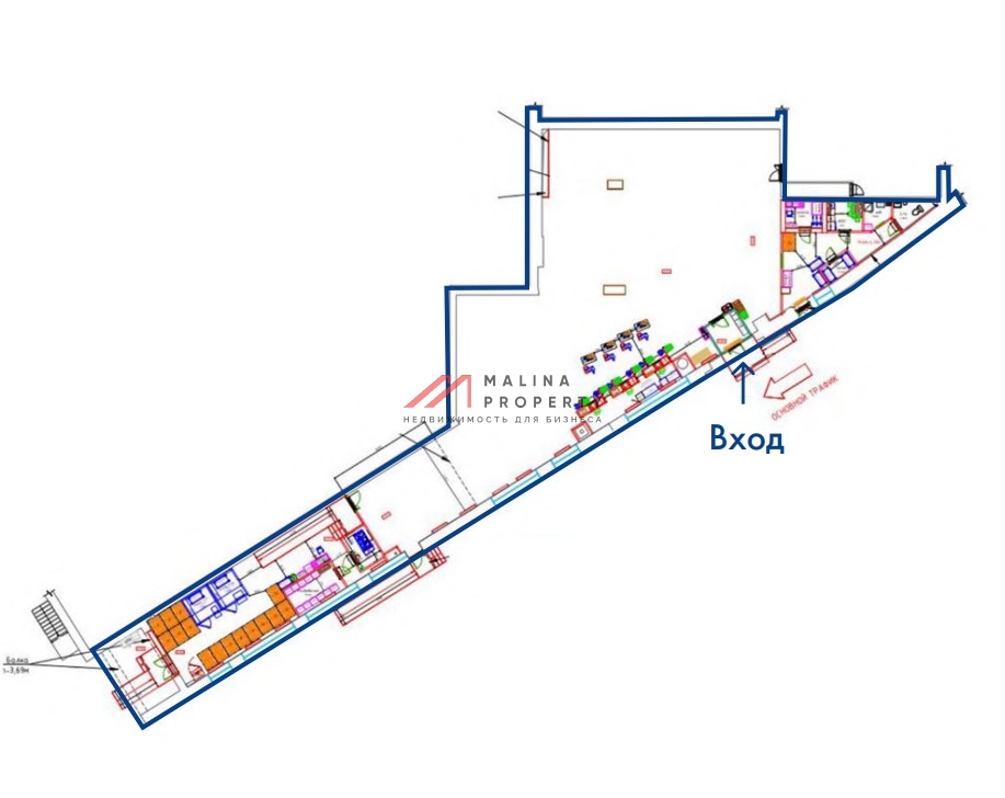 Продажа торгового помещения с супермаркетом Пятерочка 