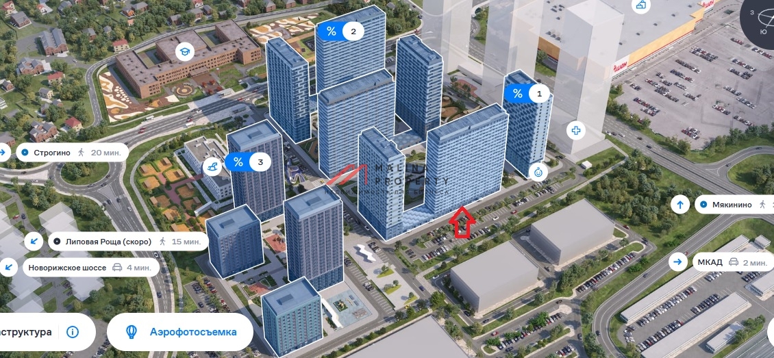 Продажа арендного бизнеса в ЖК "Квартал Строгино"