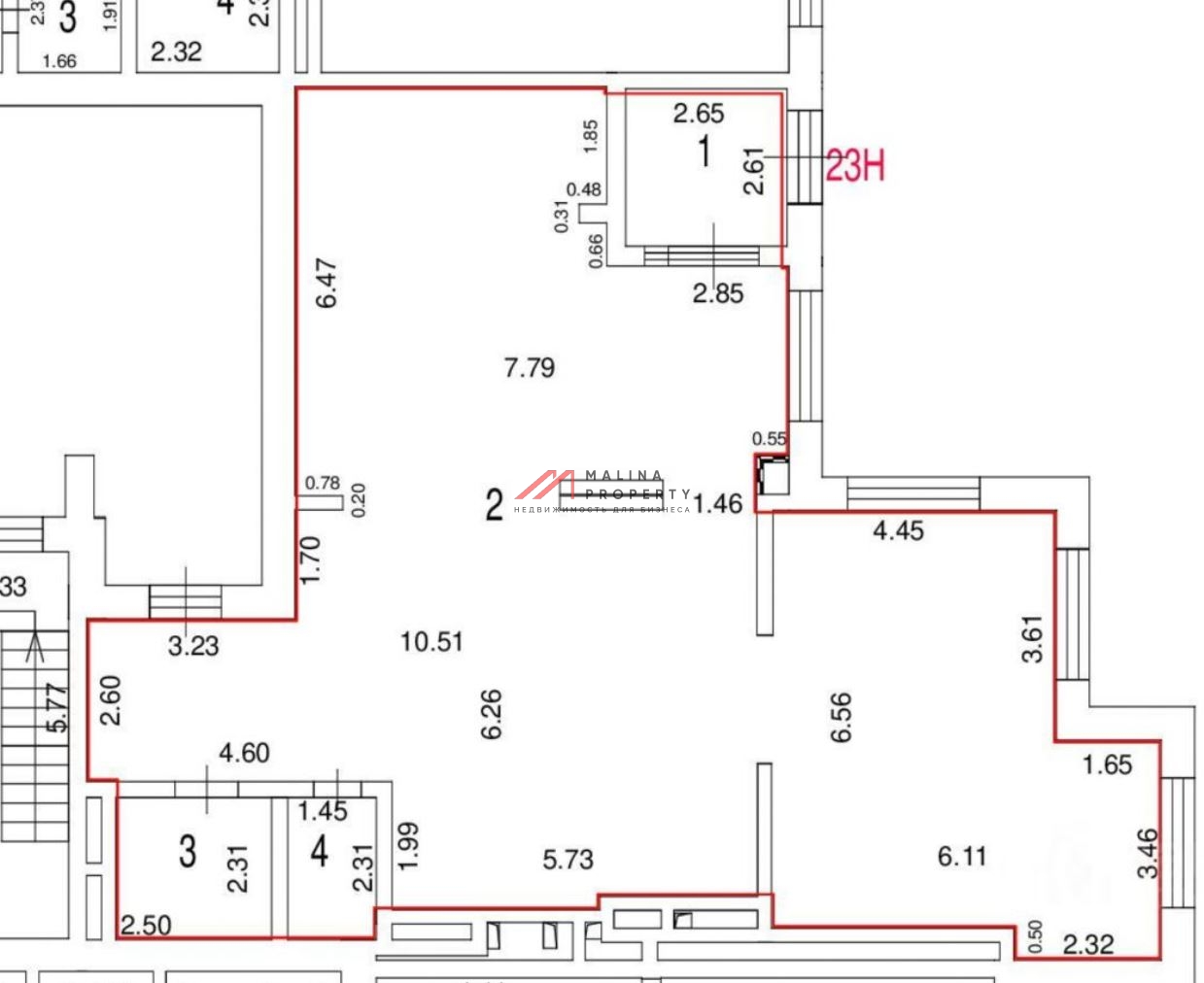 Аренда торгового помещения в новом доме на Яхромской