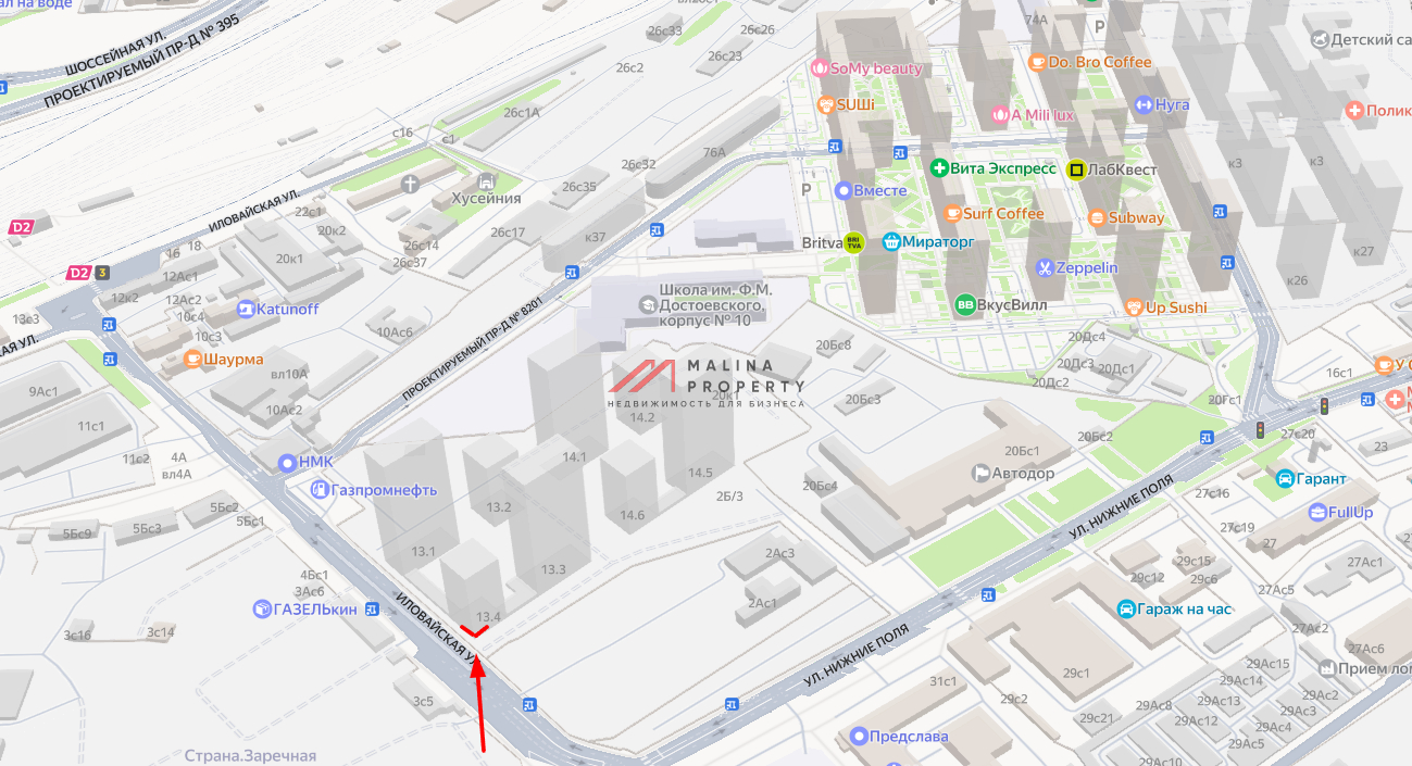 Аренда торгового помещения в ЖК "Люблинский парк"