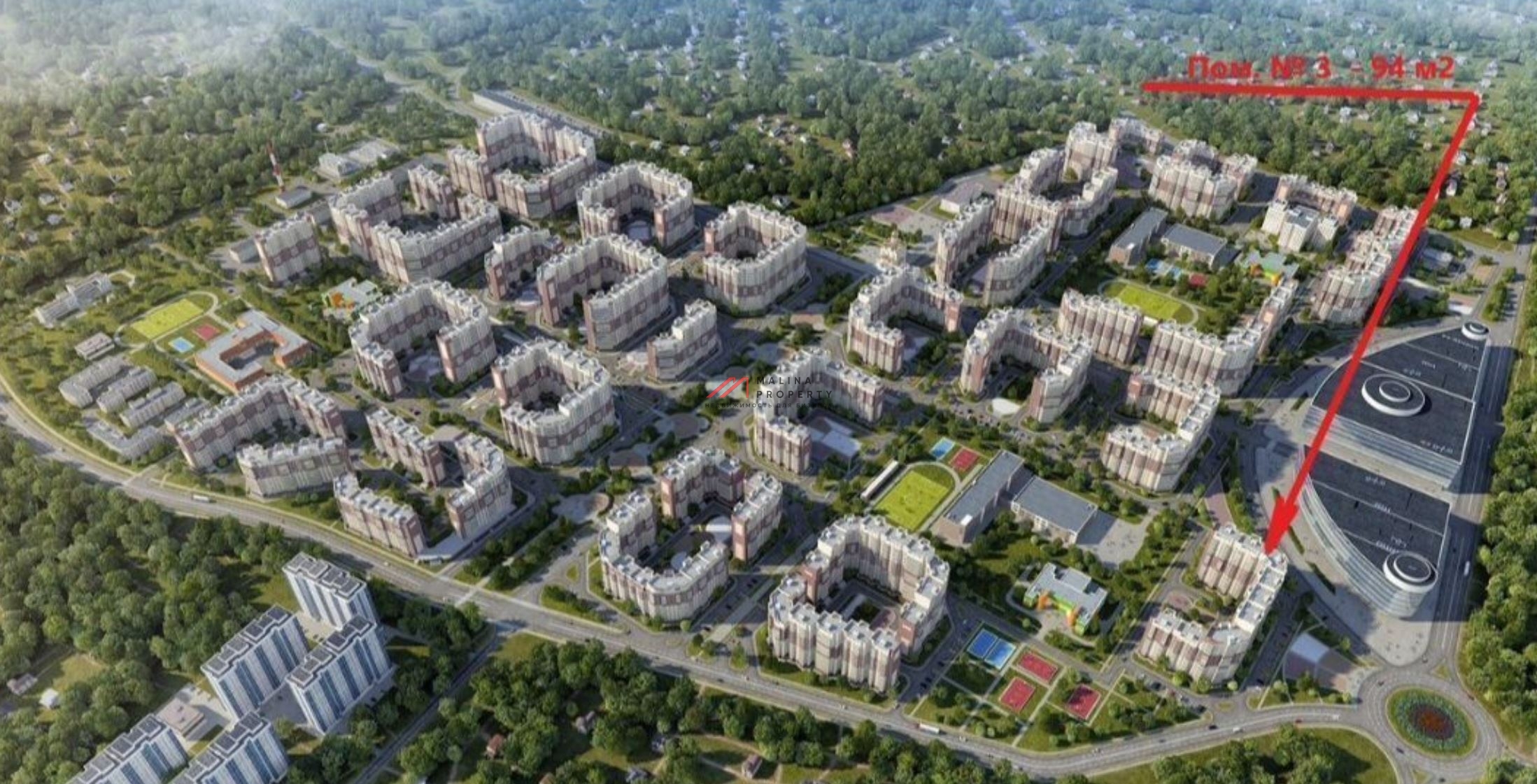 Продажа торгового помещения в ЖК "Новое Пушкино" 