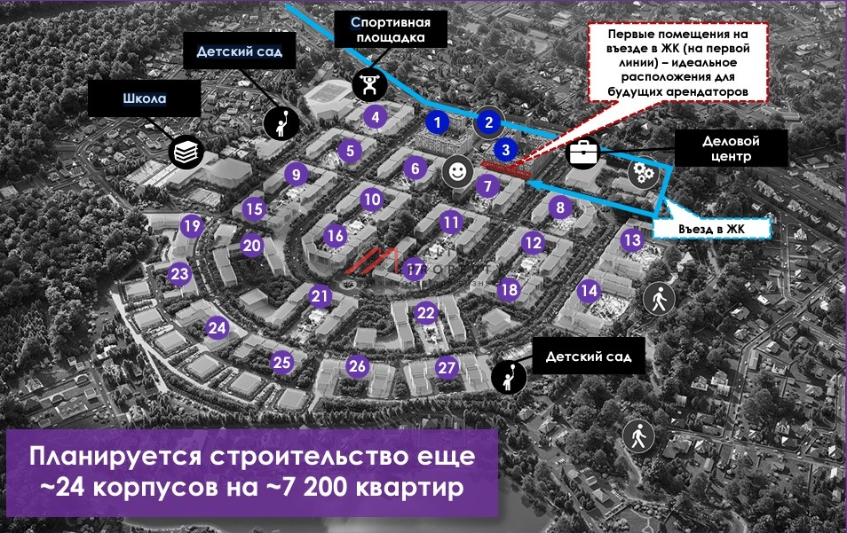 Продажа помещения с супермаркетом Магнит в ЖК "Новое Летово"