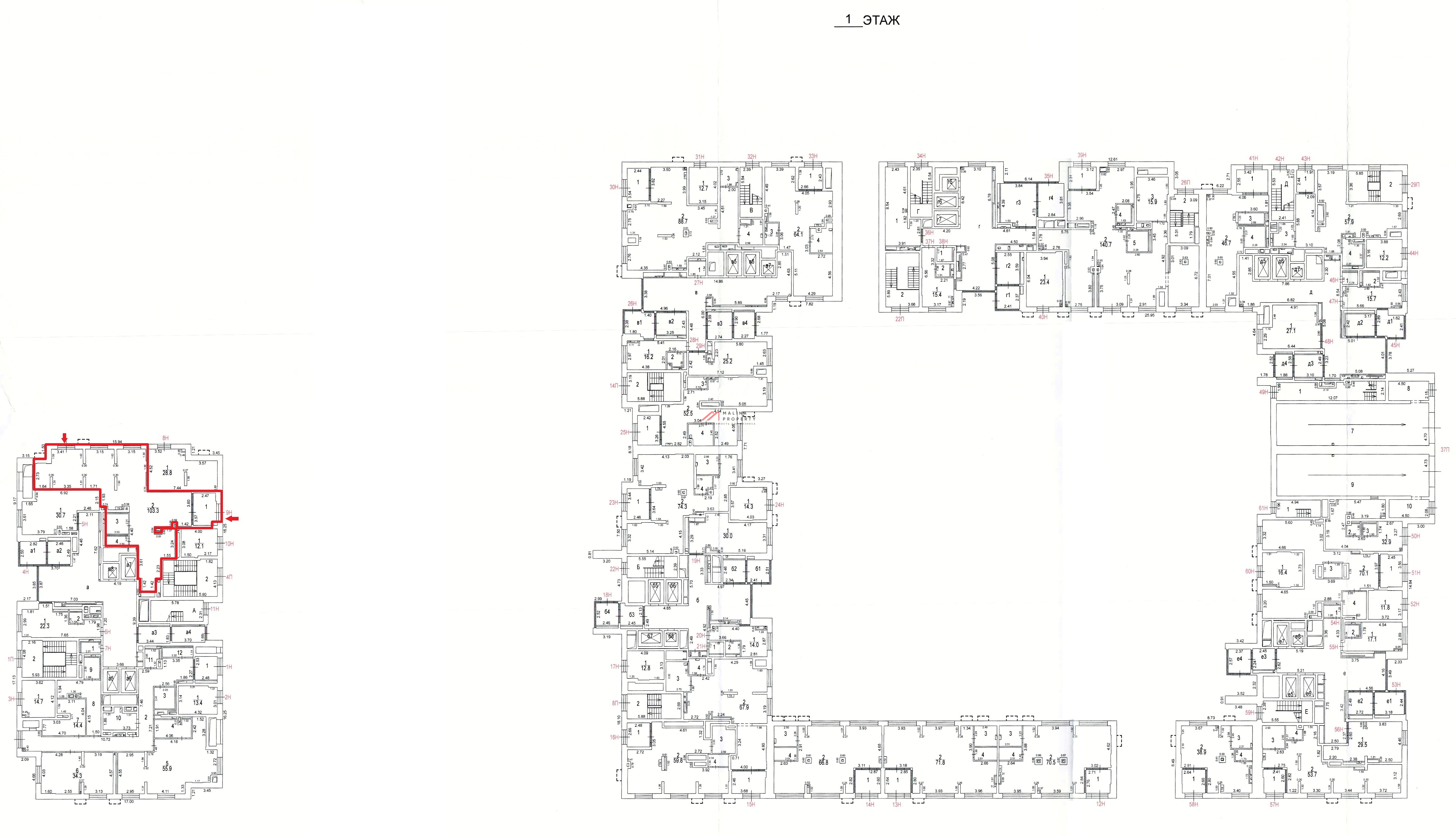 Аренда торгового помещения в новом доме
