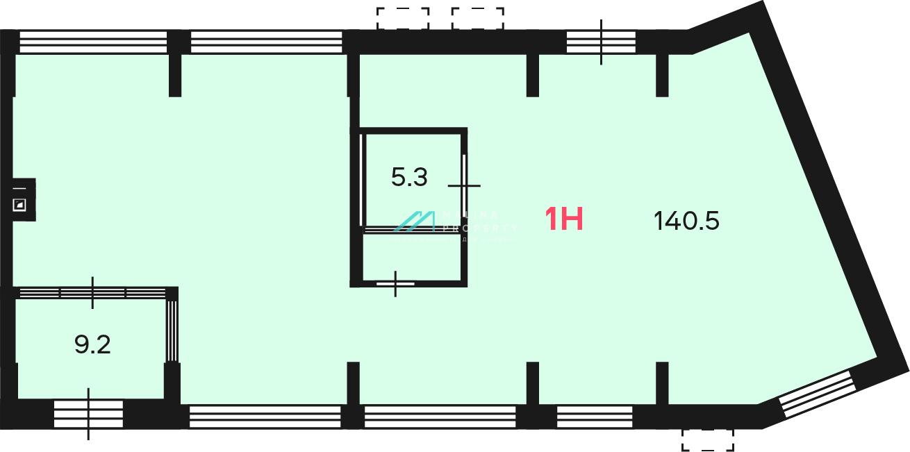 Аренда торгового помещения в новом доме