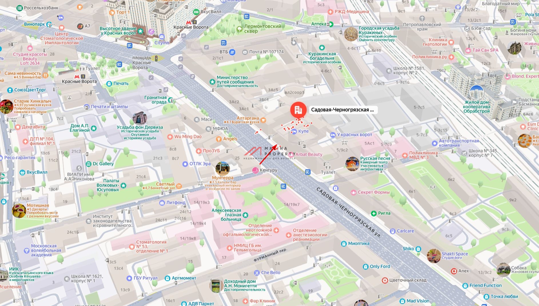 Продажа помещения с арендатором "Самокат" у м. Красные ворота