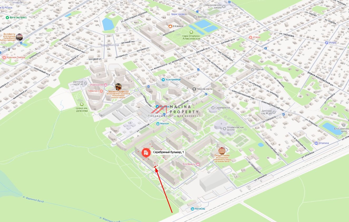 Аренда торгового помещения ЖК "Серебрица"