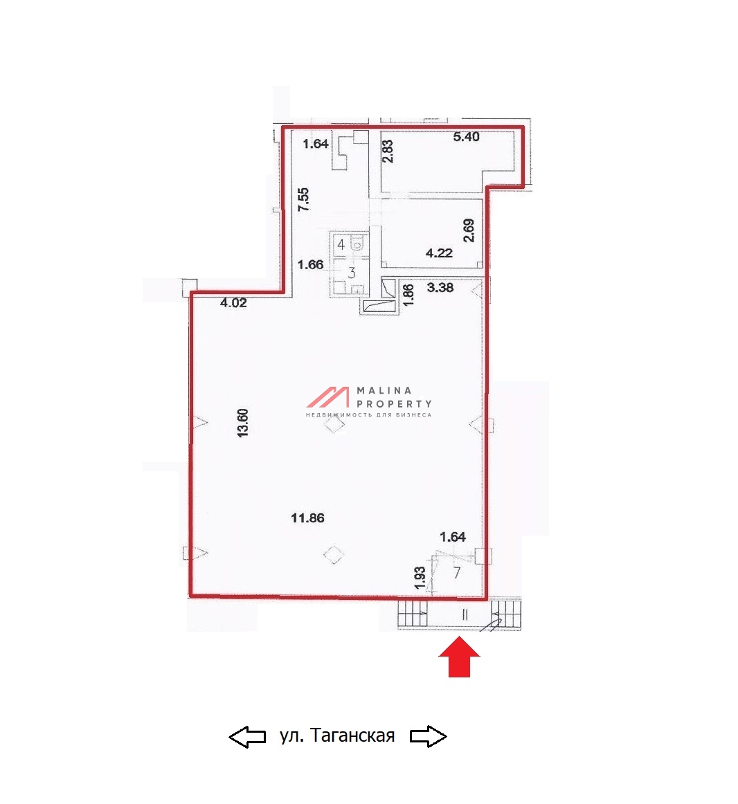 Аренда торгового помещения на Таганской улице