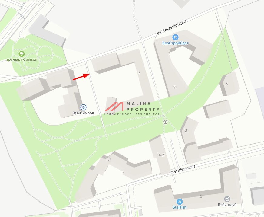 Продажа помещения в жилом комплексе "Символ"