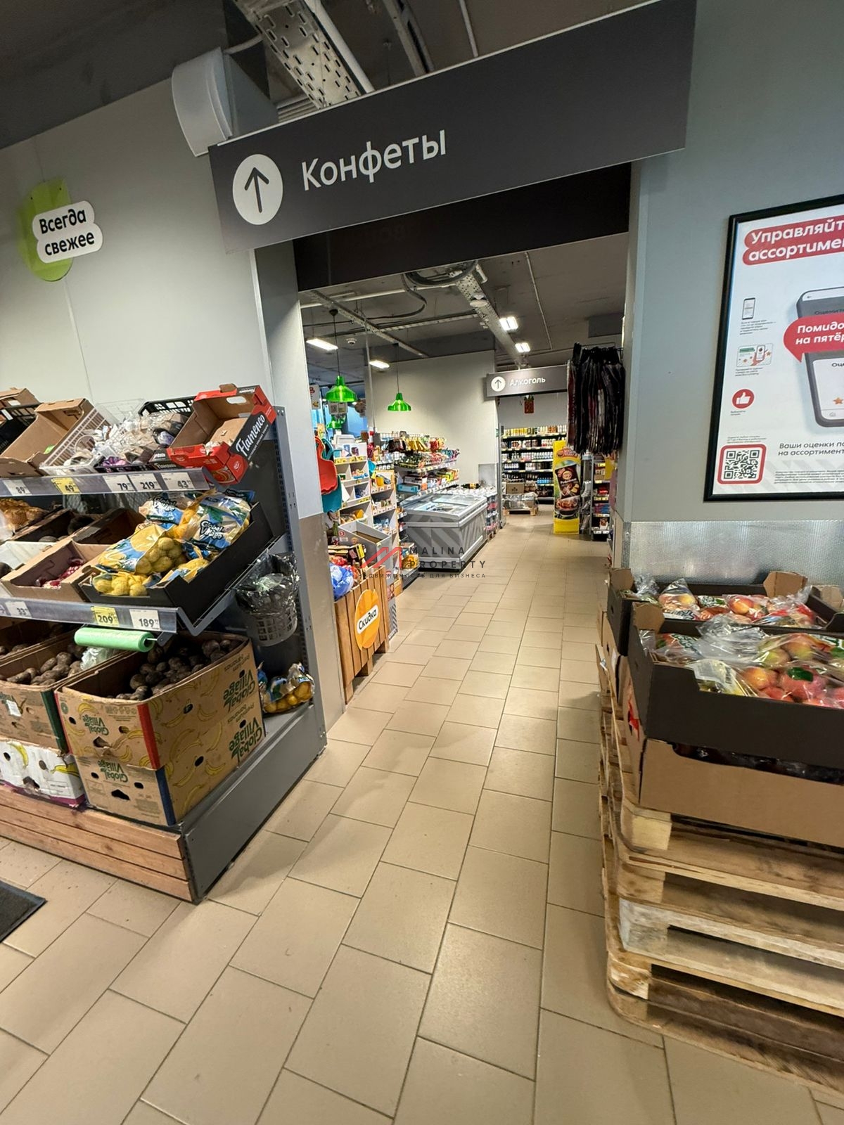 Продажа помещения с супермаркетом Пятёрочка